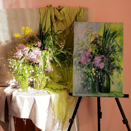 Курс живописи цветов с натуры «Творческие сезоны»